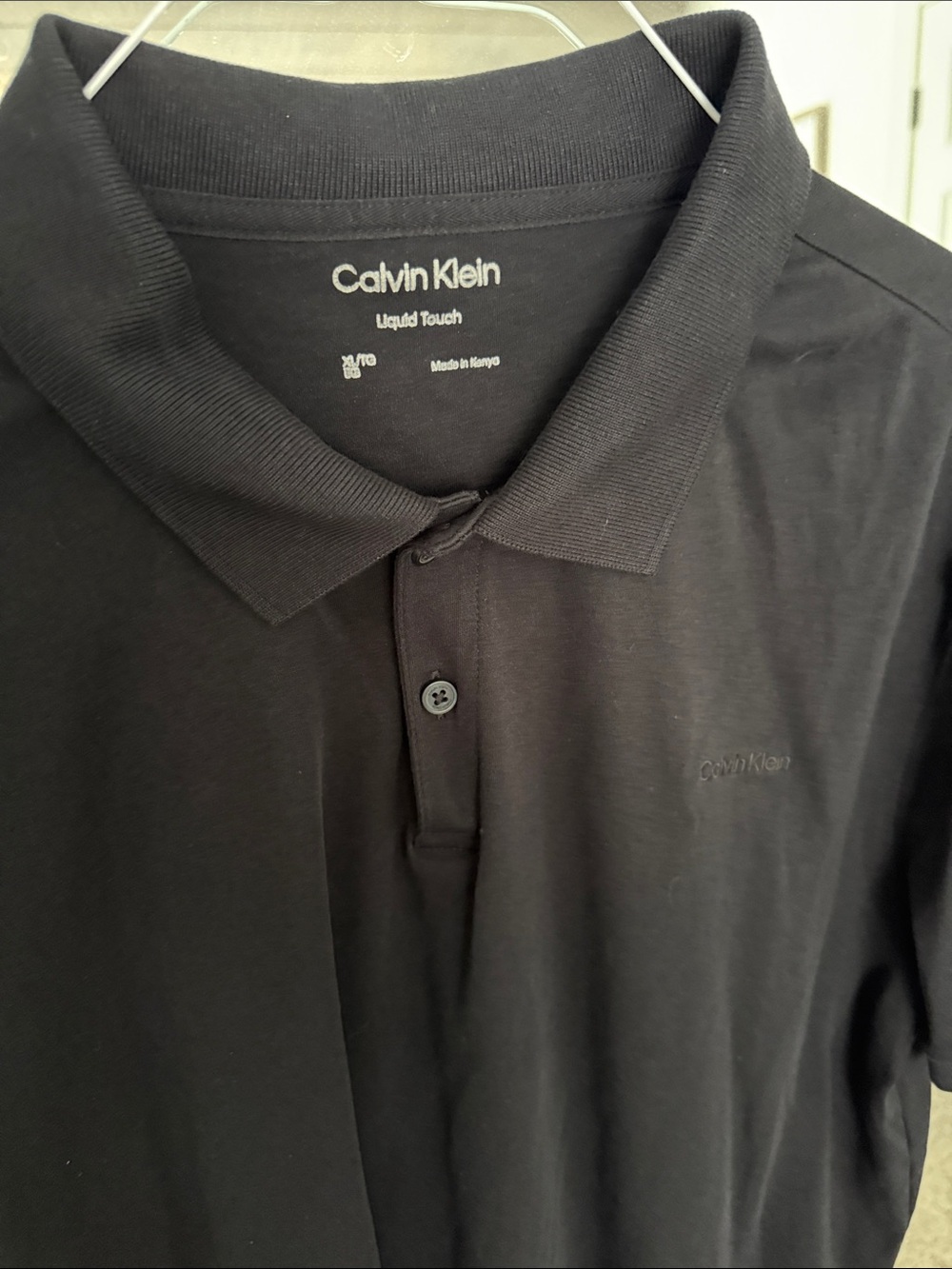 Calvin Klein Men’s Black Liquid Touch Polo